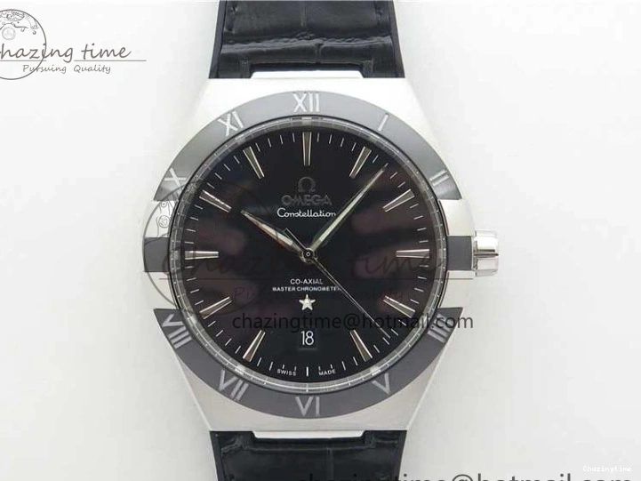 0419 Neat Constellation 131.33.41.21.03.001 SS TW Best Edition Black Dial On Gummy Strap A 7873